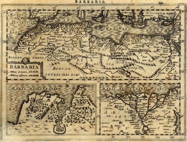 carte ancienne / old map - Barbarie (Maroc, Algeria, Tunisie, Lybia) - Mercator - 1630